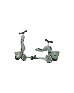 Monopattino e Triciclo 2in1 Highwaykick 1 Lifestyle - con Portaoggetti - Green Lines - Da 1 a 5 anni