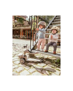 Monopattino e Triciclo 2in1 Highwaykick 1 Lifestyle - con Portaoggetti - Brown Lines - Da 1 a 5 anni