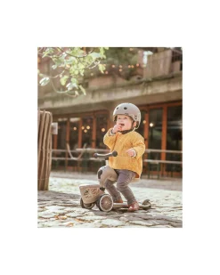 Monopattino e Triciclo 2in1 Highwaykick 1 Lifestyle - con Portaoggetti - Brown Lines - Da 1 a 5 anni