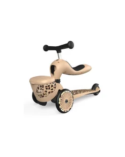 Monopattino e Triciclo 2in1 Highwaykick 1 Lifestyle - con Portaoggetti - Leopardato - Da 1 a 5 anni