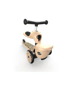 Monopattino e Triciclo 2in1 Highwaykick 1 Lifestyle - con Portaoggetti - Leopardato - Da 1 a 5 anni