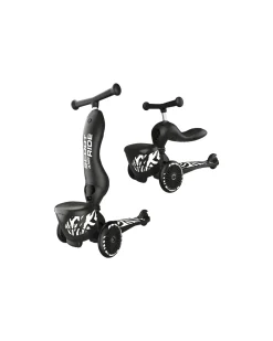 Monopattino e Triciclo 2in1 Highwaykick 1 Lifestyle - con Portaoggetti - Zebra - Da 1 a 5 anni