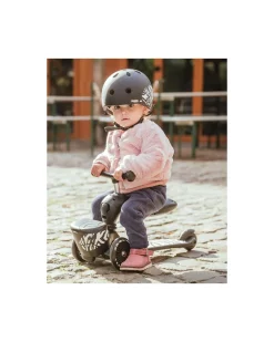 Monopattino e Triciclo 2in1 Highwaykick 1 Lifestyle - con Portaoggetti - Zebra - Da 1 a 5 anni