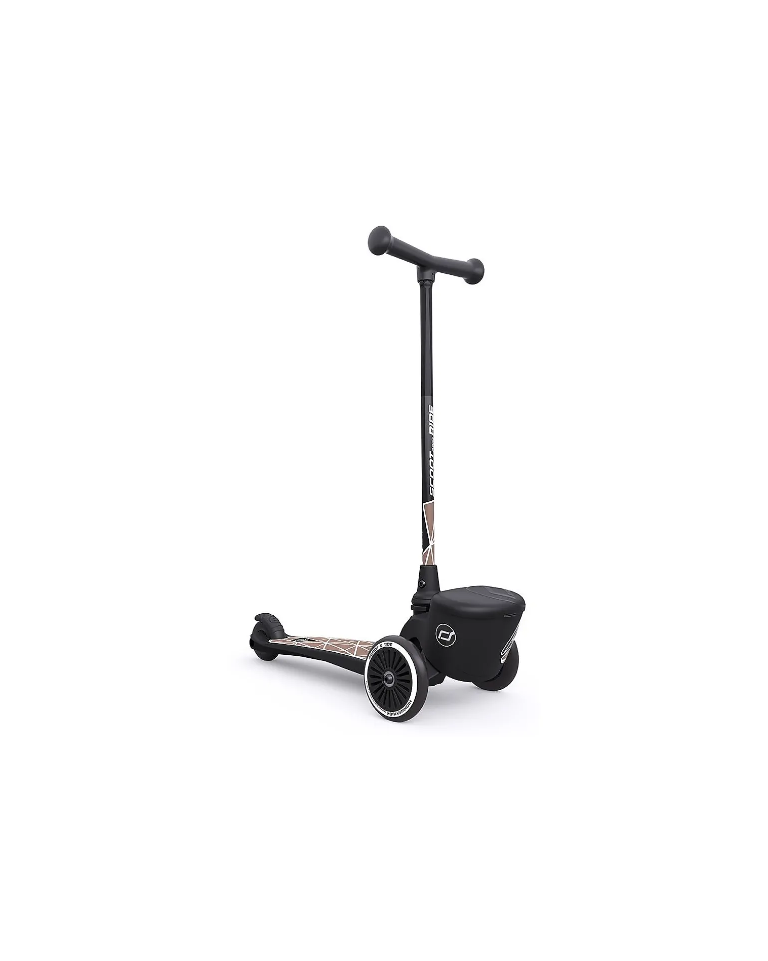 Monopattino HWK2 Lifestyle - Linee Marroni - 2 ai 5 anni - Fino a 50kg!
