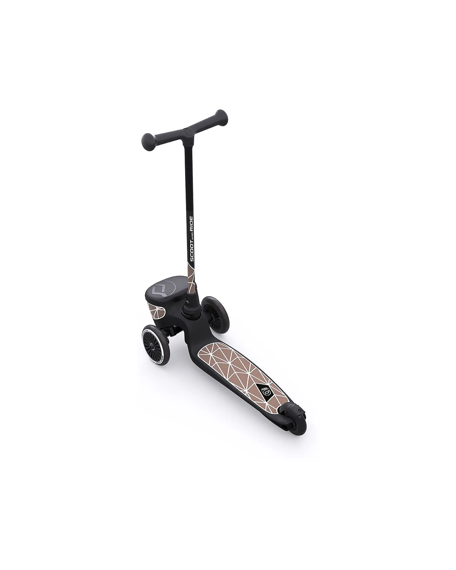 Monopattino HWK2 Lifestyle - Linee Marroni - 2 ai 5 anni - Fino a 50kg!