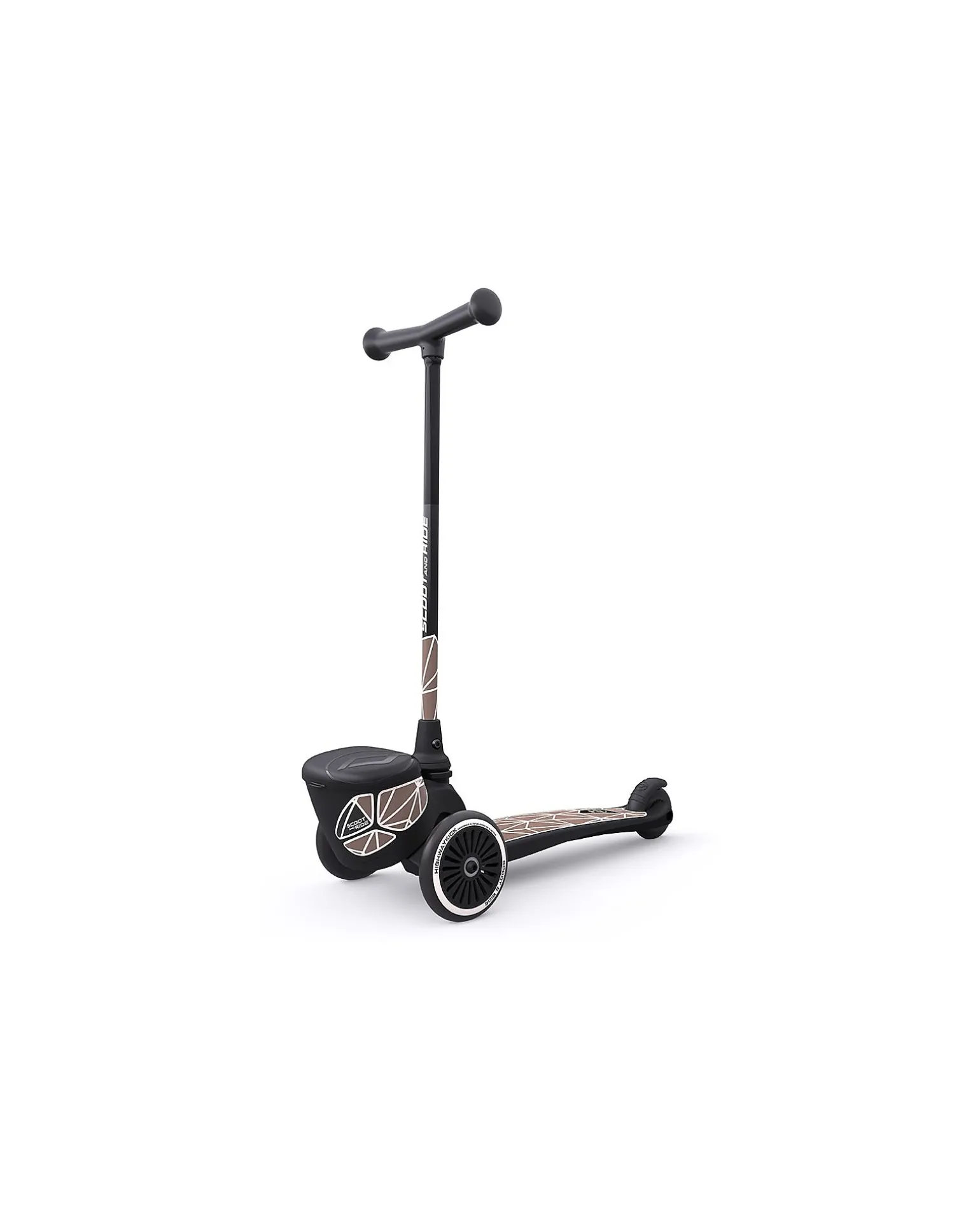 Monopattino HWK2 Lifestyle - Linee Marroni - 2 ai 5 anni - Fino a 50kg!