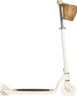 Monopattino Maxi con Cestino Removibile - Crema - da 6 Anni Fino a 100 kg