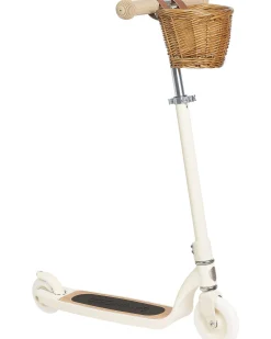 Monopattino Maxi con Cestino Removibile - Crema - da 6 Anni Fino a 100 kg