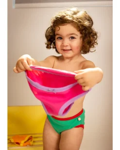 Mutandine Bambina Giorni della settimana - Pacco da 7 - 100% Cotone organico