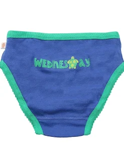 Mutandine Bambina Giorni della settimana - Pacco da 7 - 100% Cotone organico