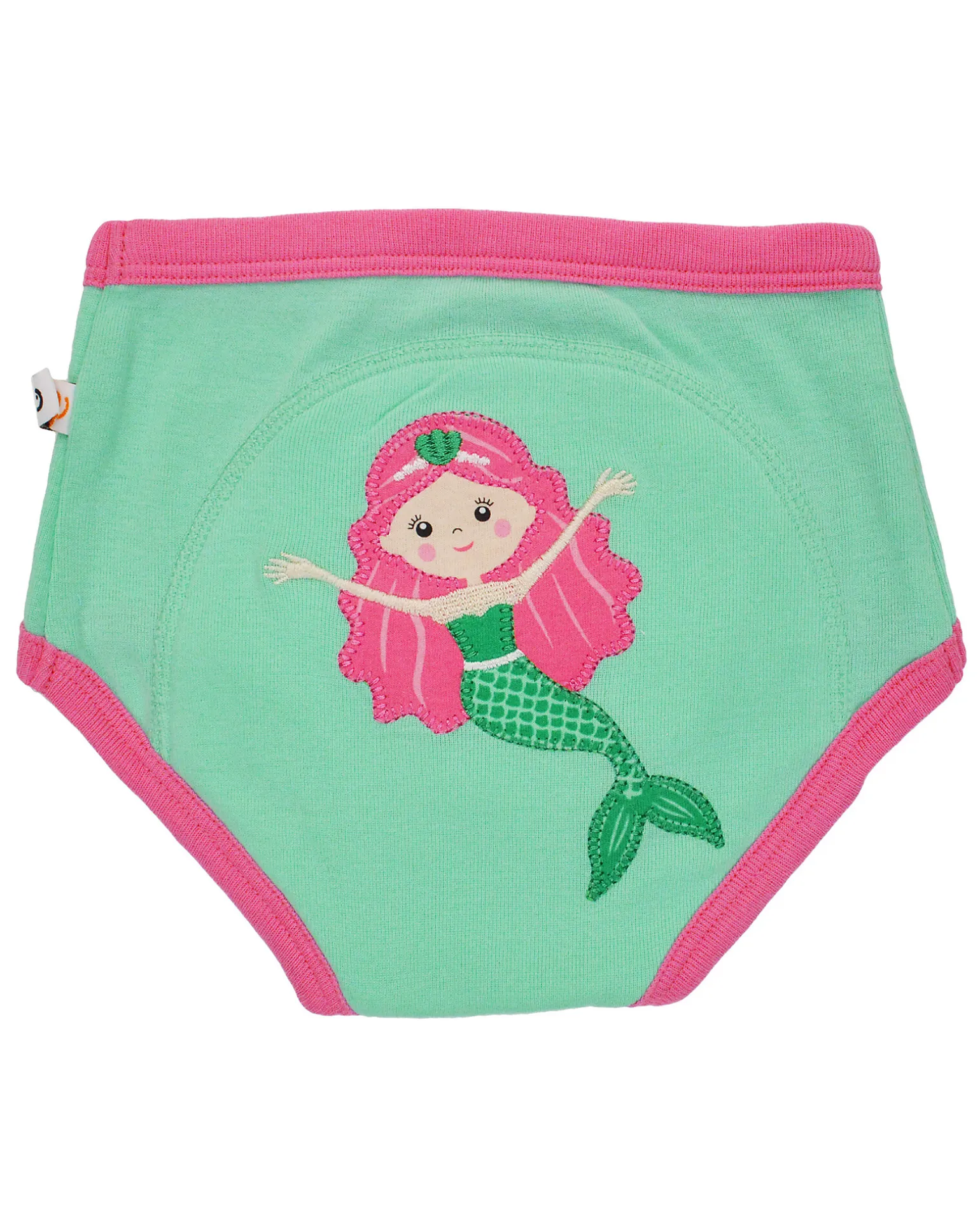 Mutandine Imbottite da Apprendimento Sirene, Bimba - Pacco da 3 - 100% cotone bio
