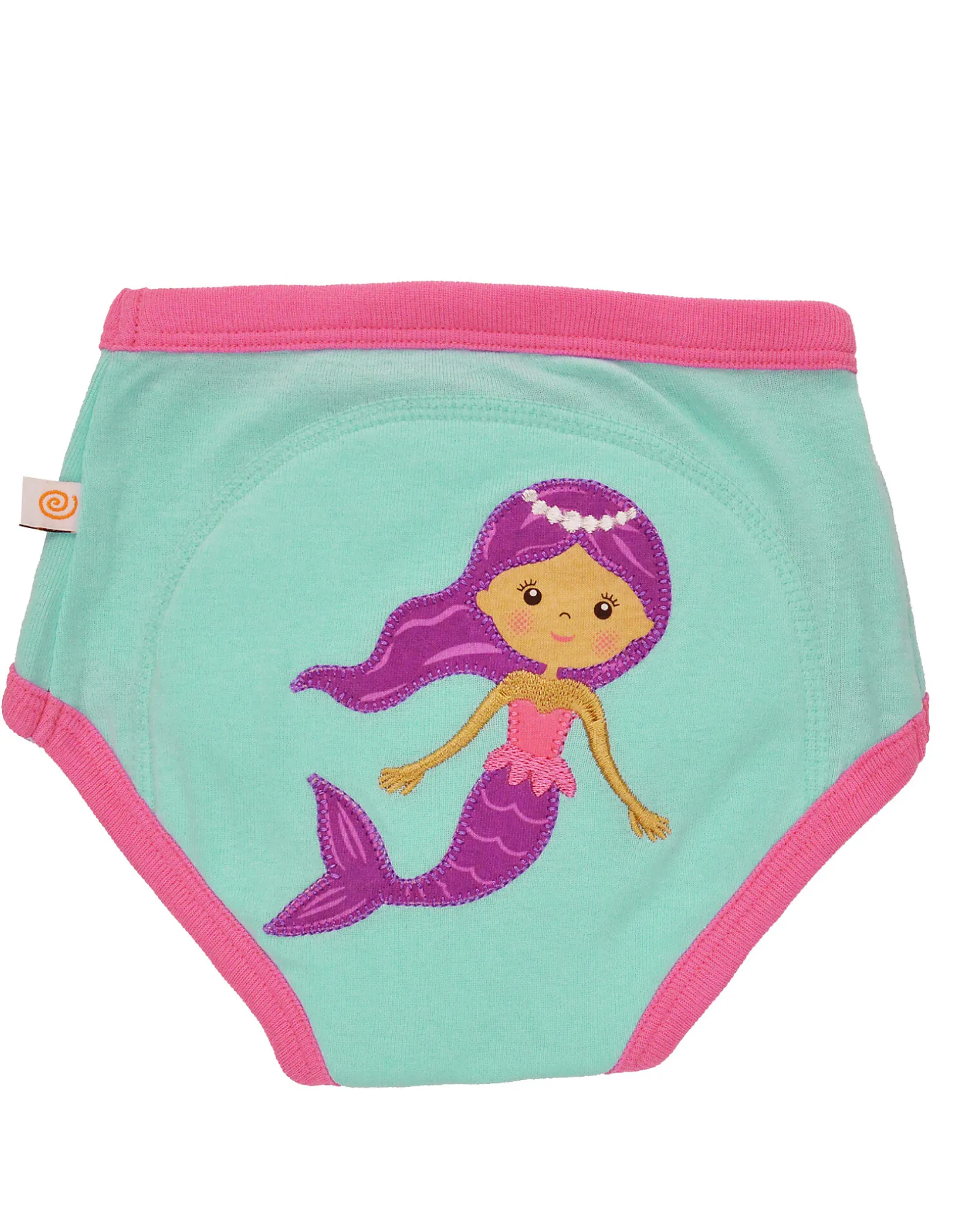 Mutandine Imbottite da Apprendimento Sirene, Bimba - Pacco da 3 - 100% cotone bio