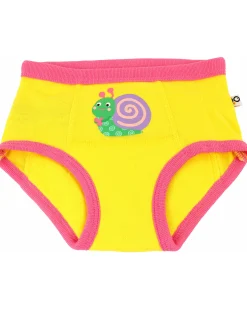 Mutandine Imbottite da Apprendimento - Creature del Giardino - Bimba - Pacco da 3 - 100% Cotone organico