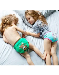 Mutandine Imbottite da Apprendimento Principesse del Bosco, Bimba - Pacco da 3 - 100% cotone bio