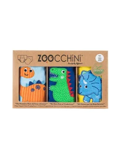 Mutandine Imbottite da Apprendimento Dinosauri, Bimbo - Pacco da 3 - 100% cotone bio