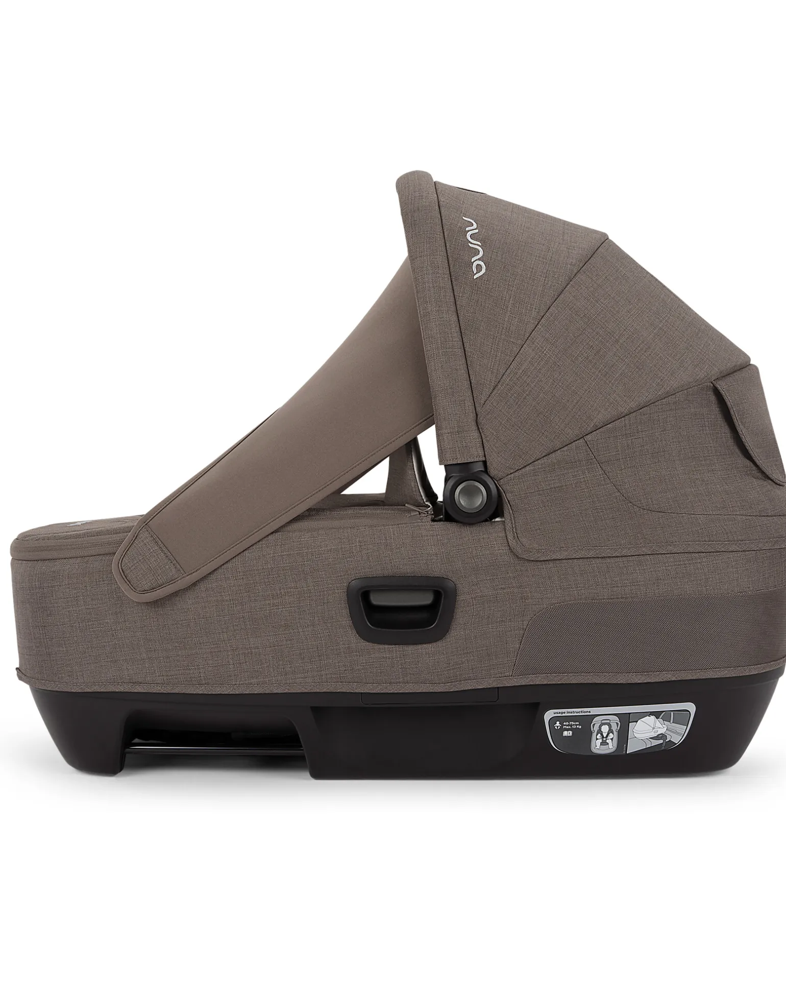Navicella Cari Next per Passeggino e Auto - Chestnut - Compatibile con Base Next - Leggera Sicura e Trasportabile