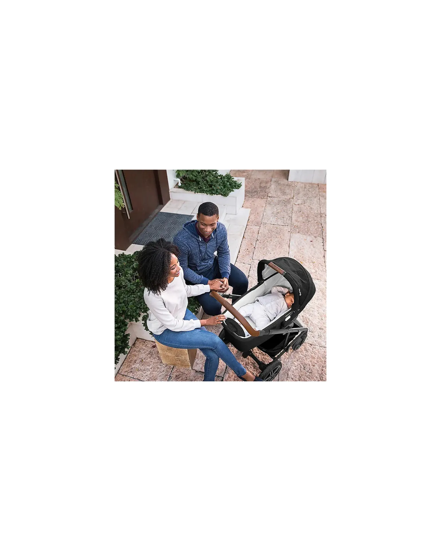 Navicella per Passeggino Mixx Next - Pine - Coffee - si Collega al Passeggino con un Click