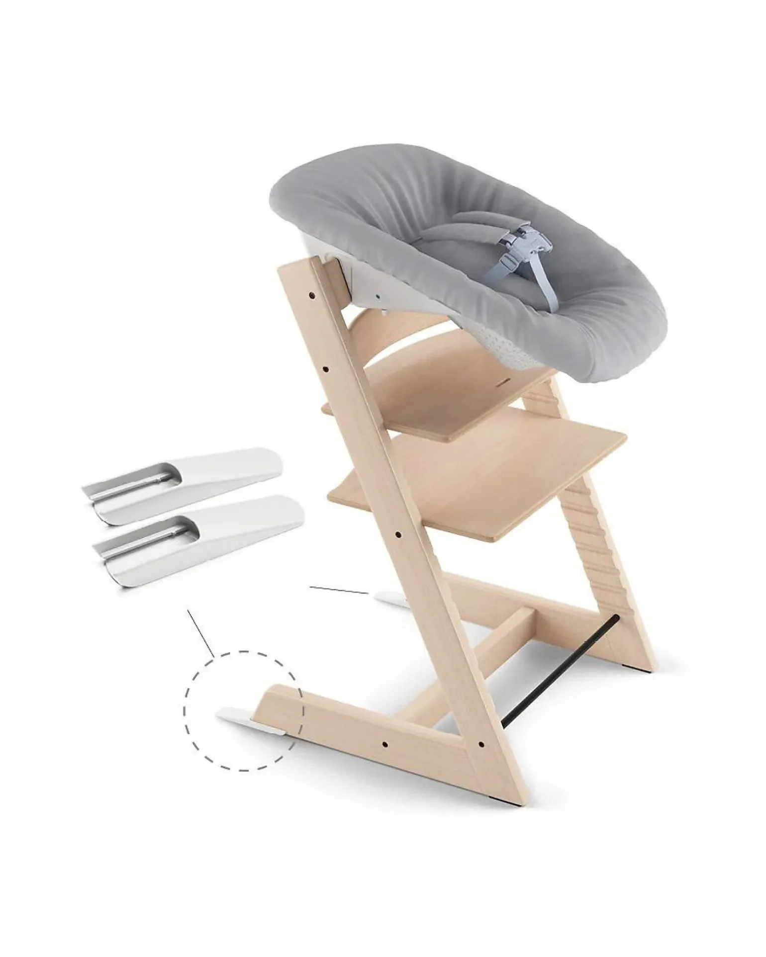Newborn Set per Sedia Evolutiva Tripp Trapp - Grey - con Gancio Appendigiochi