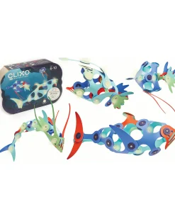 Ocean Creatures - 24 pezzi - Glow in The Dark - Gioco Magnetico STEAM - 6+ Anni