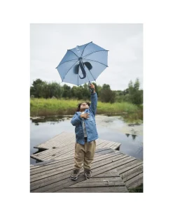 Ombrello Bimbo - Mrs Elephant - Azzurro - Diametro 70 cm