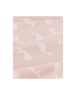 Pagliaccetto Senza Maniche - Rosa - Balene Bianche - 100% Cotone Organico