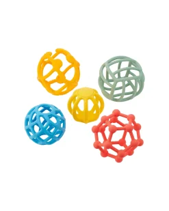 5 Palline Sensoriali Flessibili - Silicone Alimentare - Stimola la Creatività