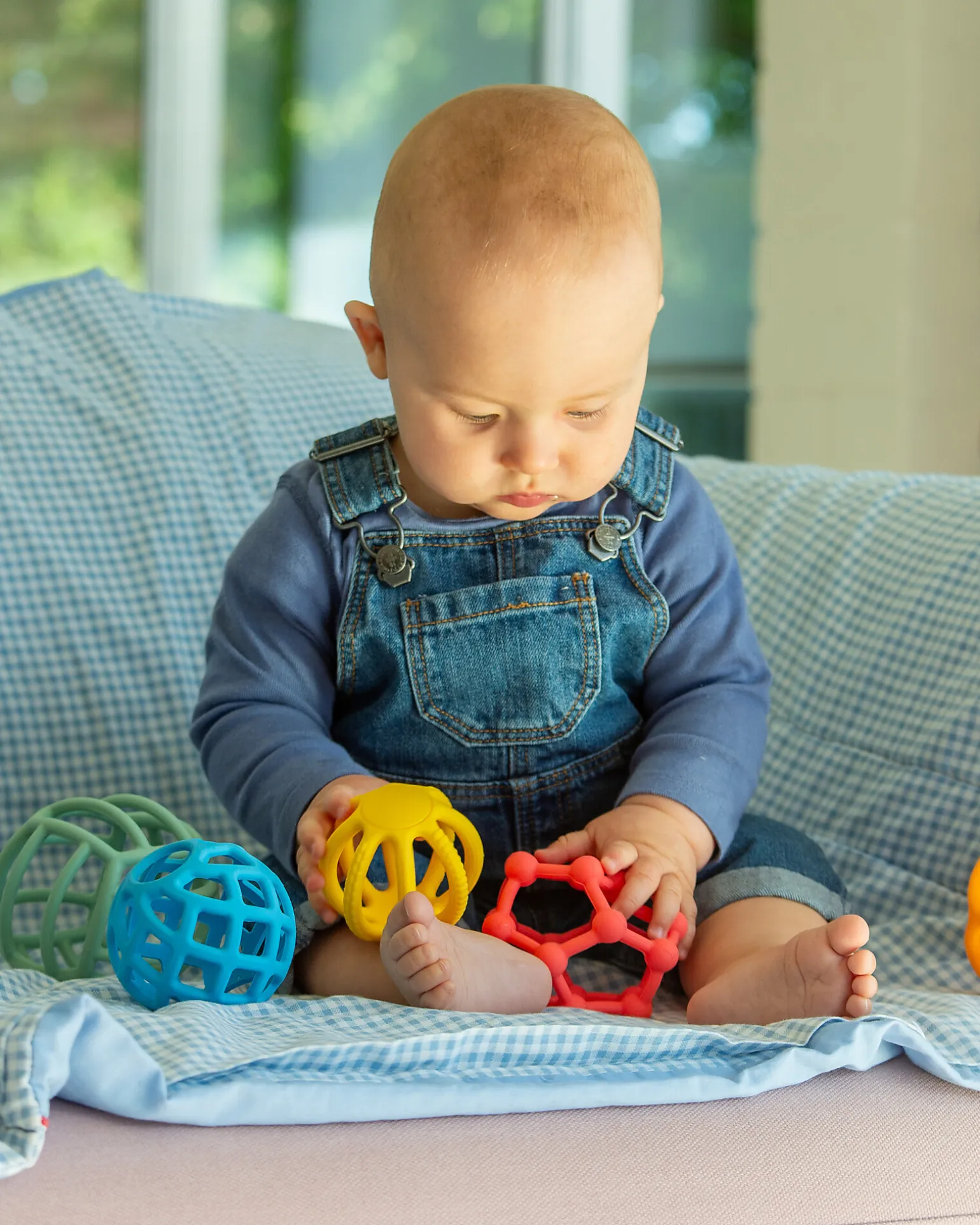 5 Palline Sensoriali Flessibili - Silicone Alimentare - Stimola la Creatività
