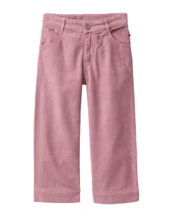 Pantaloni in Velluto a Coste - Rosa - Cotone GOTS