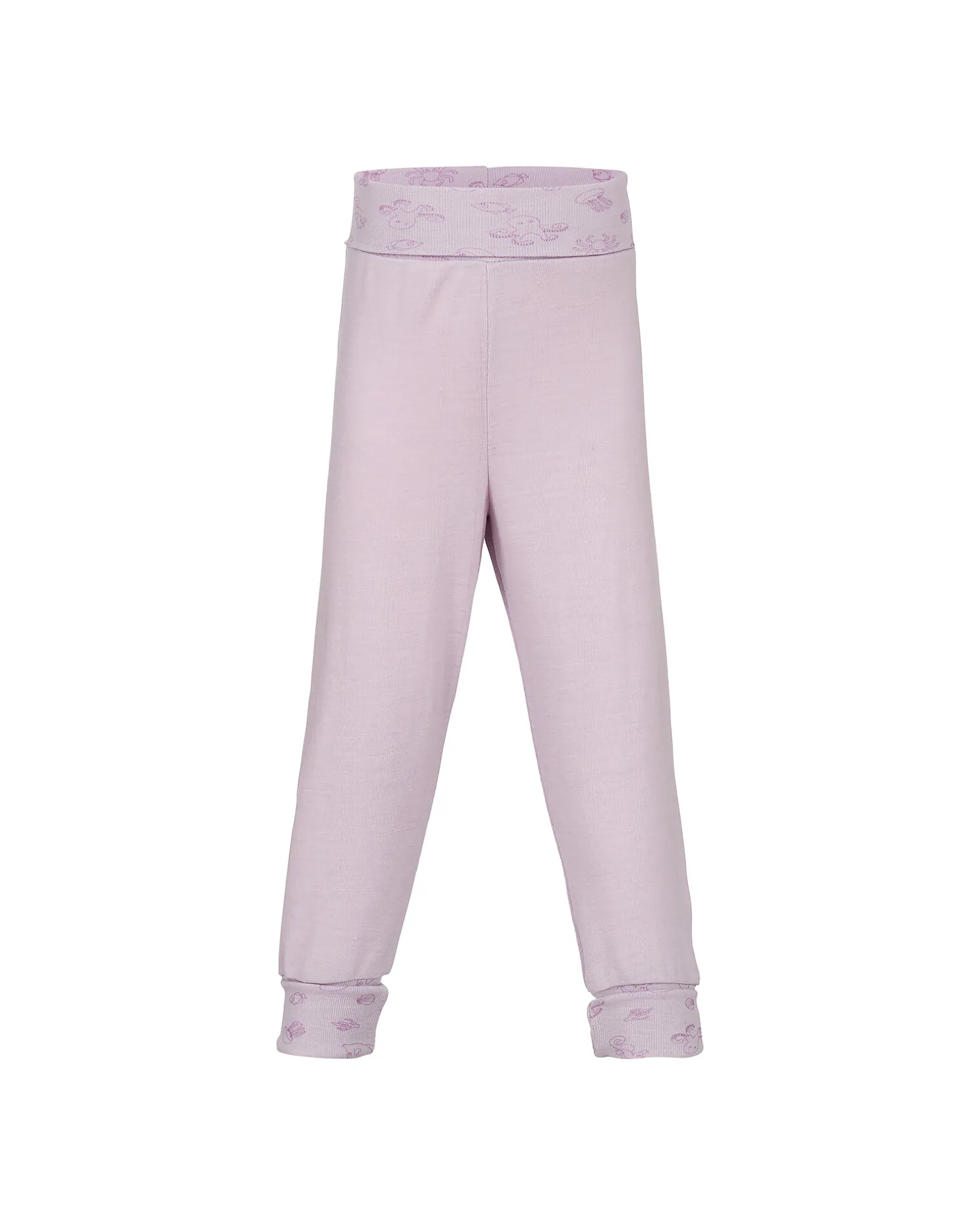 Pantaloni Neonato - Magnolia - Lana Vergine e Seta - Certificato GOTS