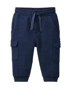 Pantaloni Tuta Cargo - Blu - Cotone GOTS