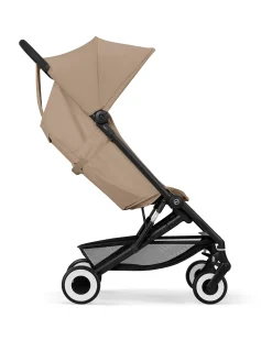 Passeggino Agis - Almond Beige - Telaio Nero - dai 6 mesi ai 4 anni - Compatibile con il Bagaglio a Mano