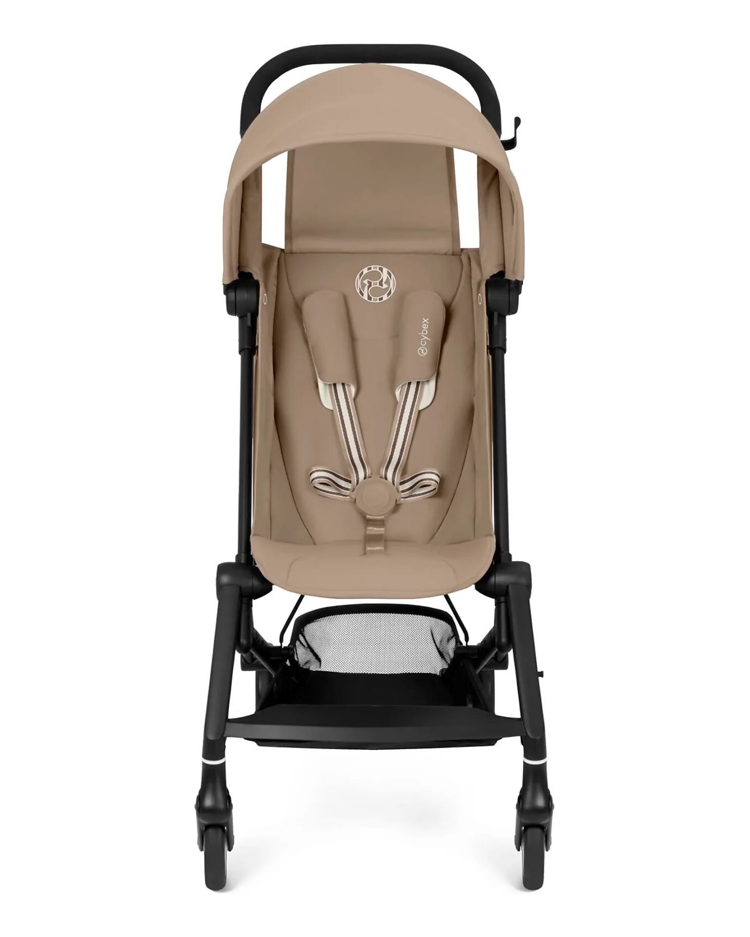 Passeggino Agis - Almond Beige - Telaio Nero - dai 6 mesi ai 4 anni - Compatibile con il Bagaglio a Mano