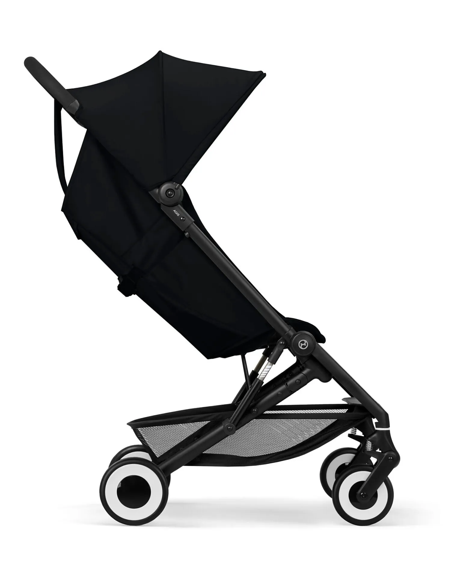 Passeggino Agis - Magic Black - Telaio Nero - dai 6 mesi ai 4 anni - Compatibile con il Bagaglio a Mano