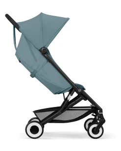 Passeggino Agis - Stormy Blue - Telaio Nero - dai 6 mesi ai 4 anni - Compatibile con il Bagaglio a Mano
