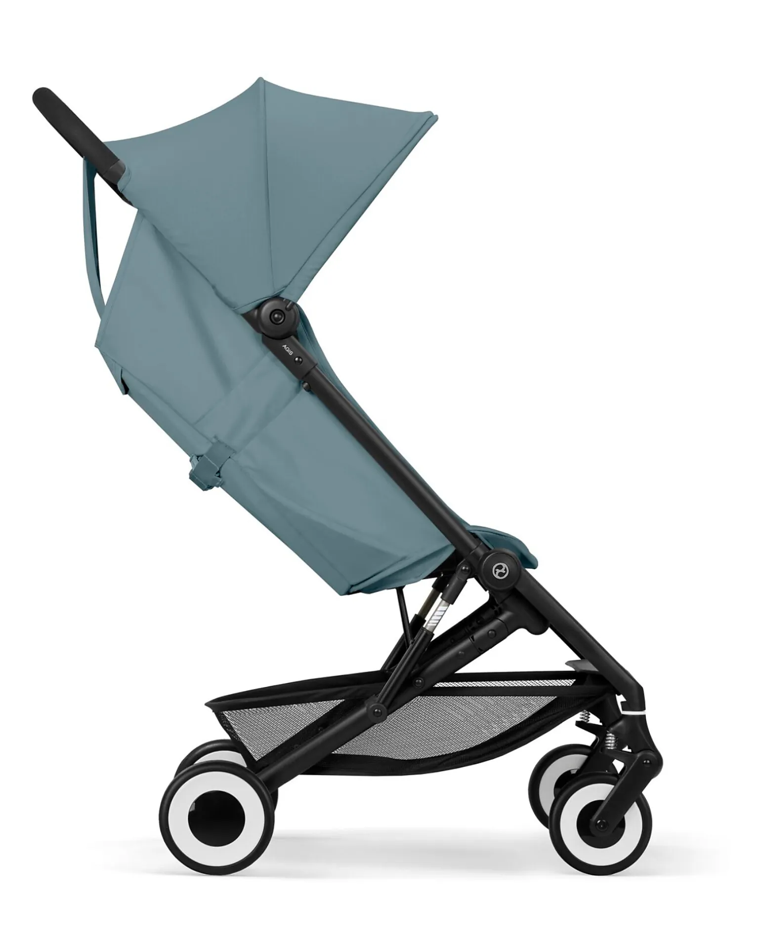 Passeggino Agis - Stormy Blue - Telaio Nero - dai 6 mesi ai 4 anni - Compatibile con il Bagaglio a Mano