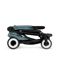 Passeggino Agis - Stormy Blue - Telaio Nero - dai 6 mesi ai 4 anni - Compatibile con il Bagaglio a Mano