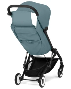 Passeggino Agis - Stormy Blue - Telaio Nero - dai 6 mesi ai 4 anni - Compatibile con il Bagaglio a Mano
