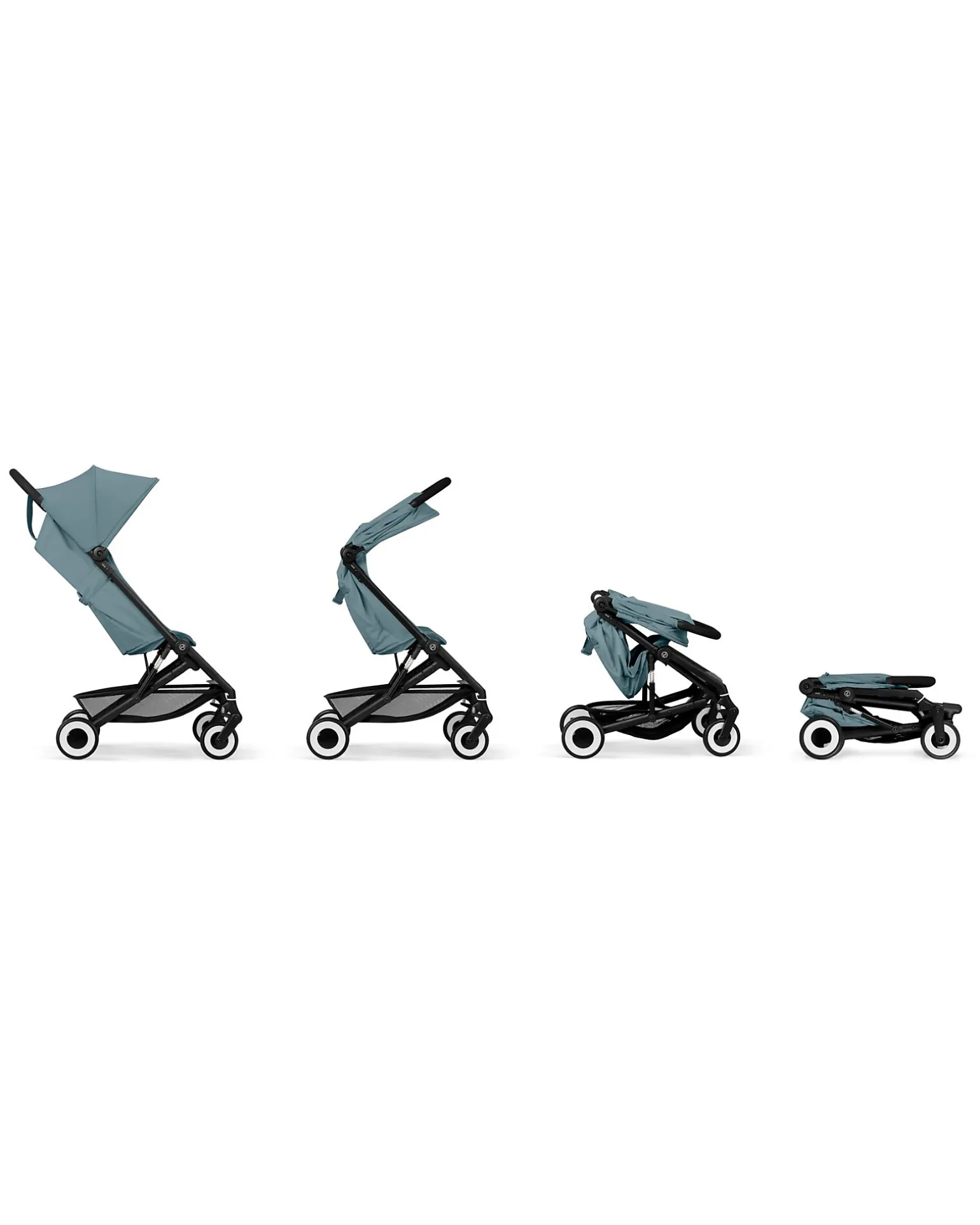 Passeggino Agis - Stormy Blue - Telaio Nero - dai 6 mesi ai 4 anni - Compatibile con il Bagaglio a Mano
