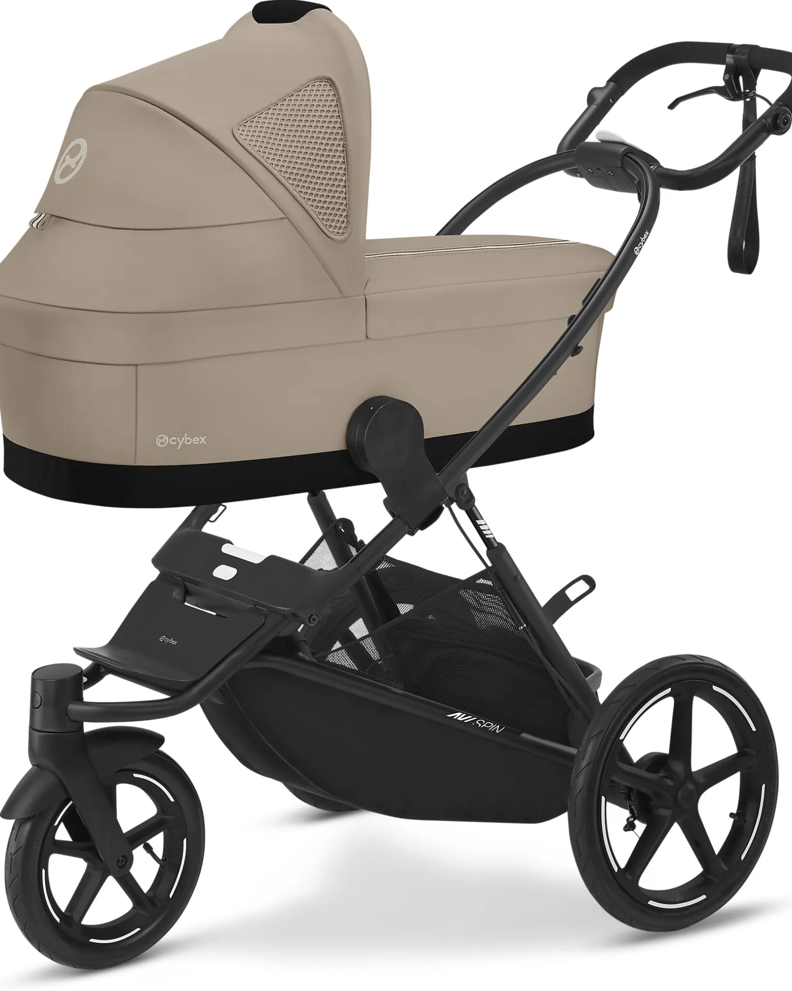 Passeggino Avi Spin - Almond Beige - Tre Ruote All-Terrain