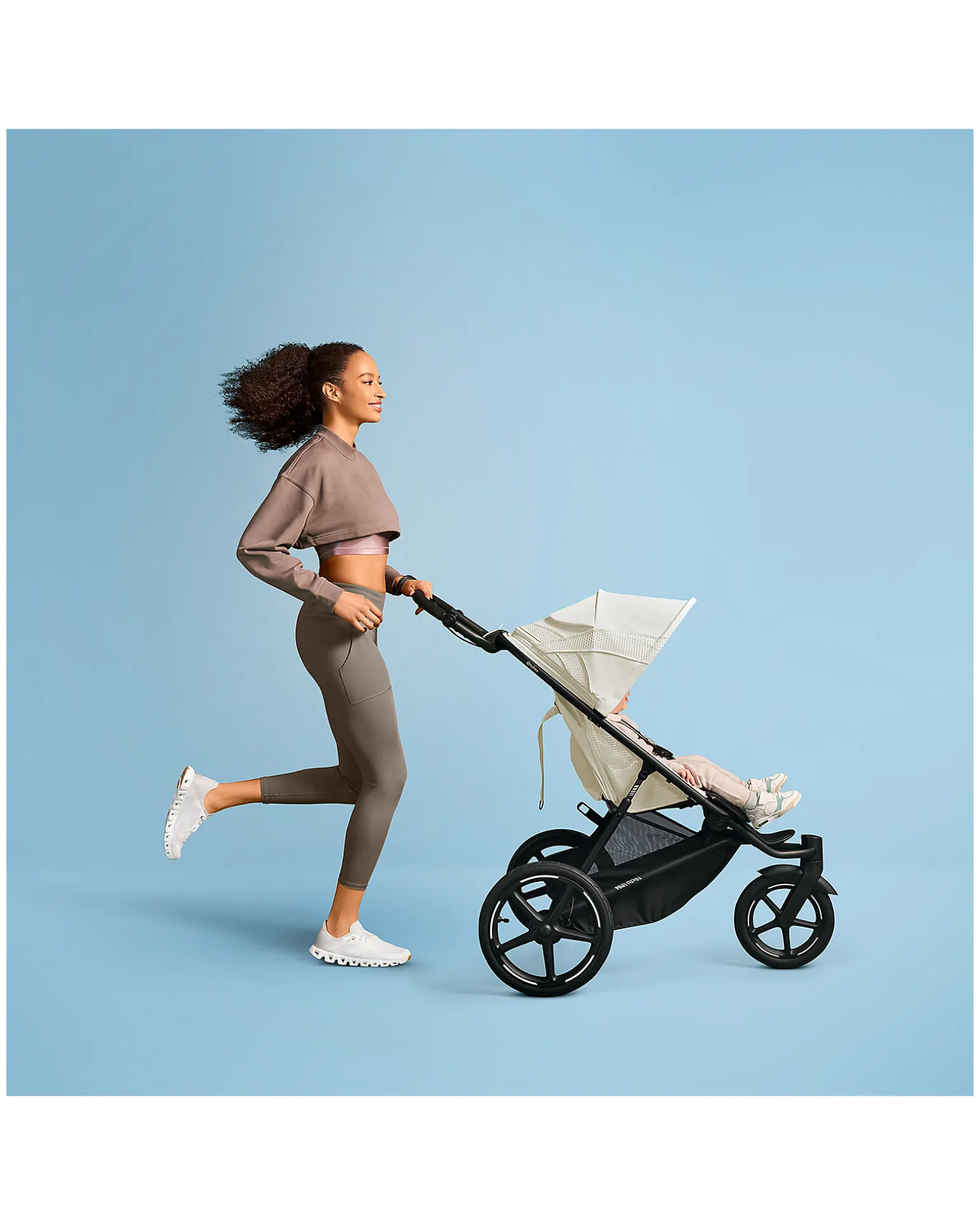 Passeggino Avi Spin - Seashell Beige - Tre Ruote All-Terrain