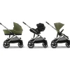 Passeggino Balios S Lux - Moss Green/Khaki - Telaio Tortora - dalla Nascita ai 4 anni