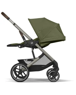 Passeggino Balios S Lux - Moss Green/Khaki - Telaio Tortora - dalla Nascita ai 4 anni