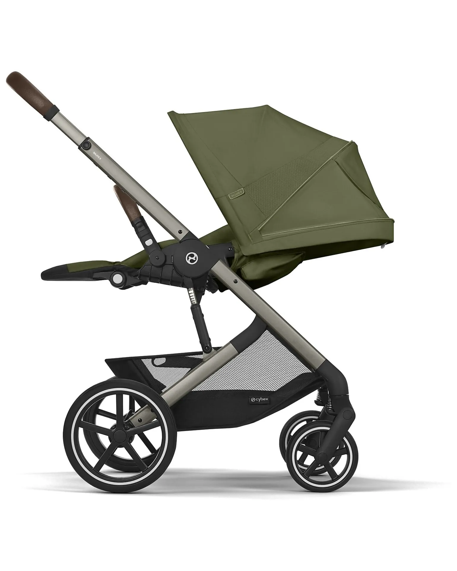 Passeggino Balios S Lux - Moss Green/Khaki - Telaio Tortora - dalla Nascita ai 4 anni
