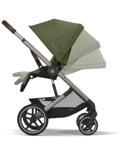 Passeggino Balios S Lux - Moss Green/Khaki - Telaio Tortora - dalla Nascita ai 4 anni