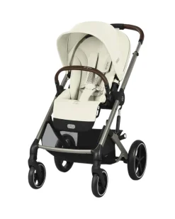Passeggino Balios S Lux - Seashell Beige - Telaio Tortora - dalla Nascita ai 4 anni