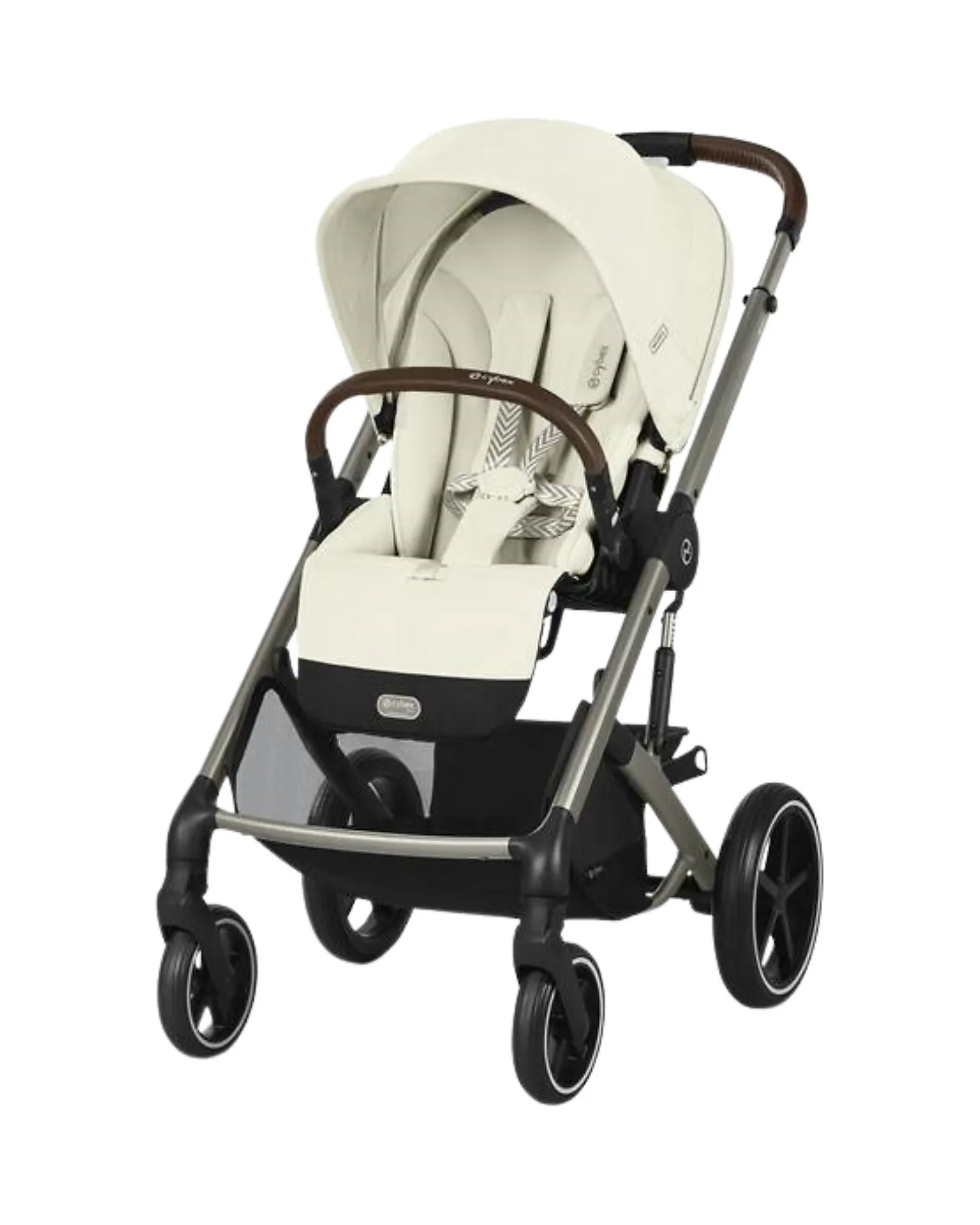 Passeggino Balios S Lux - Seashell Beige - Telaio Tortora - dalla Nascita ai 4 anni