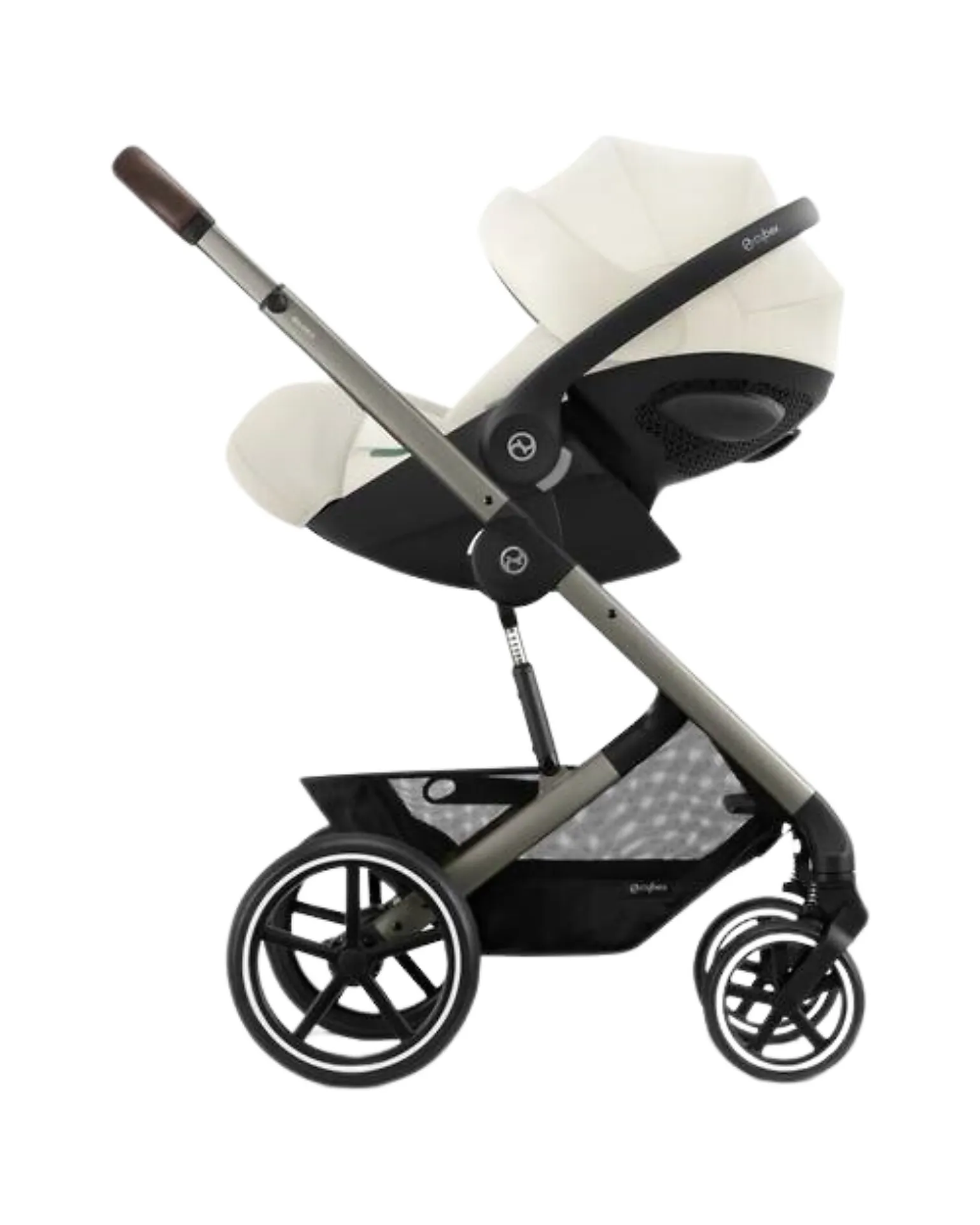 Passeggino Balios S Lux - Seashell Beige - Telaio Tortora - dalla Nascita ai 4 anni