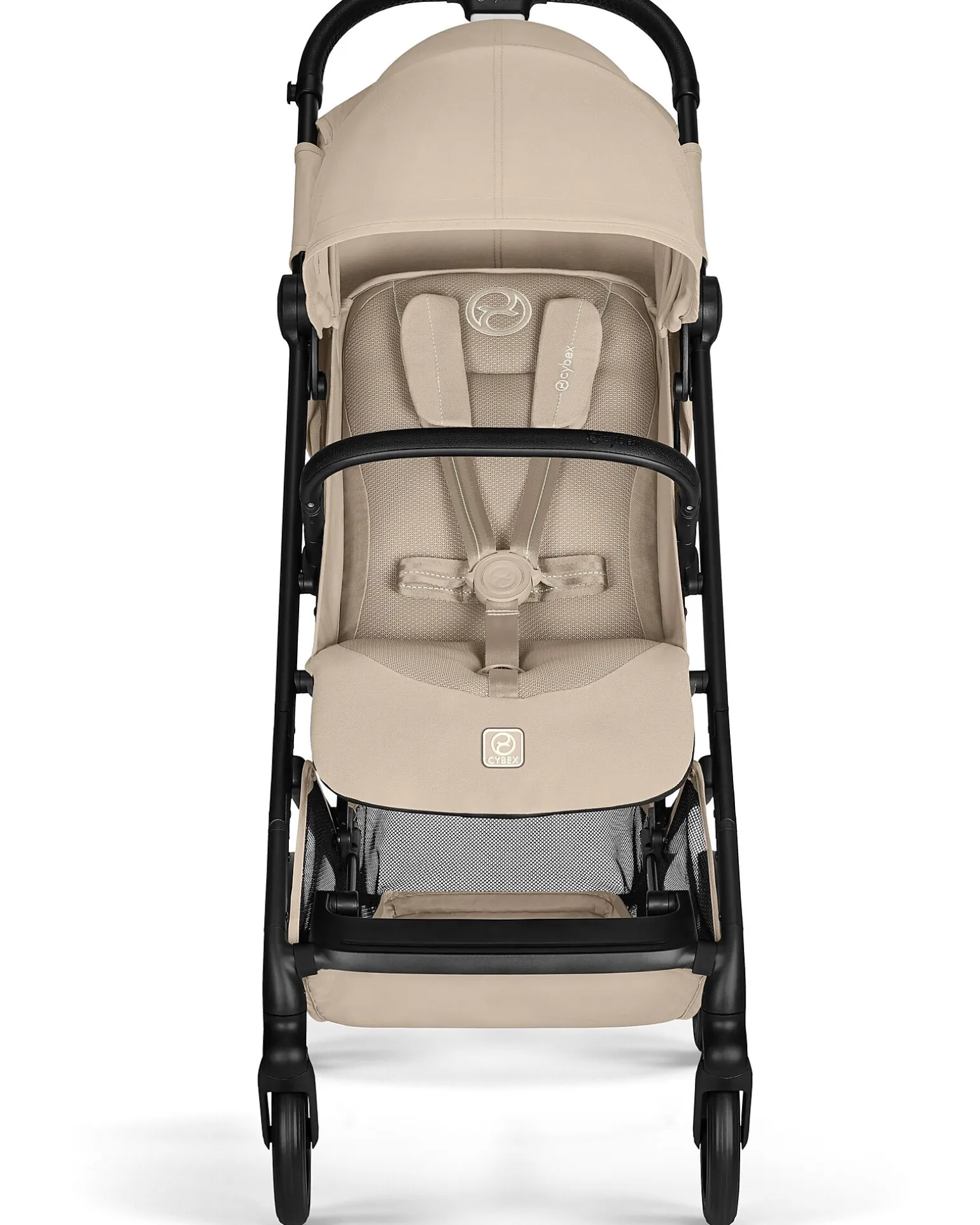 Passeggino Beezy - Almond Beige - Telaio Nero - Il più Compatto