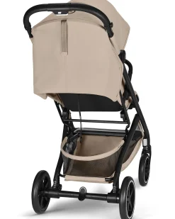 Passeggino Beezy - Almond Beige - Telaio Nero - Il più Compatto