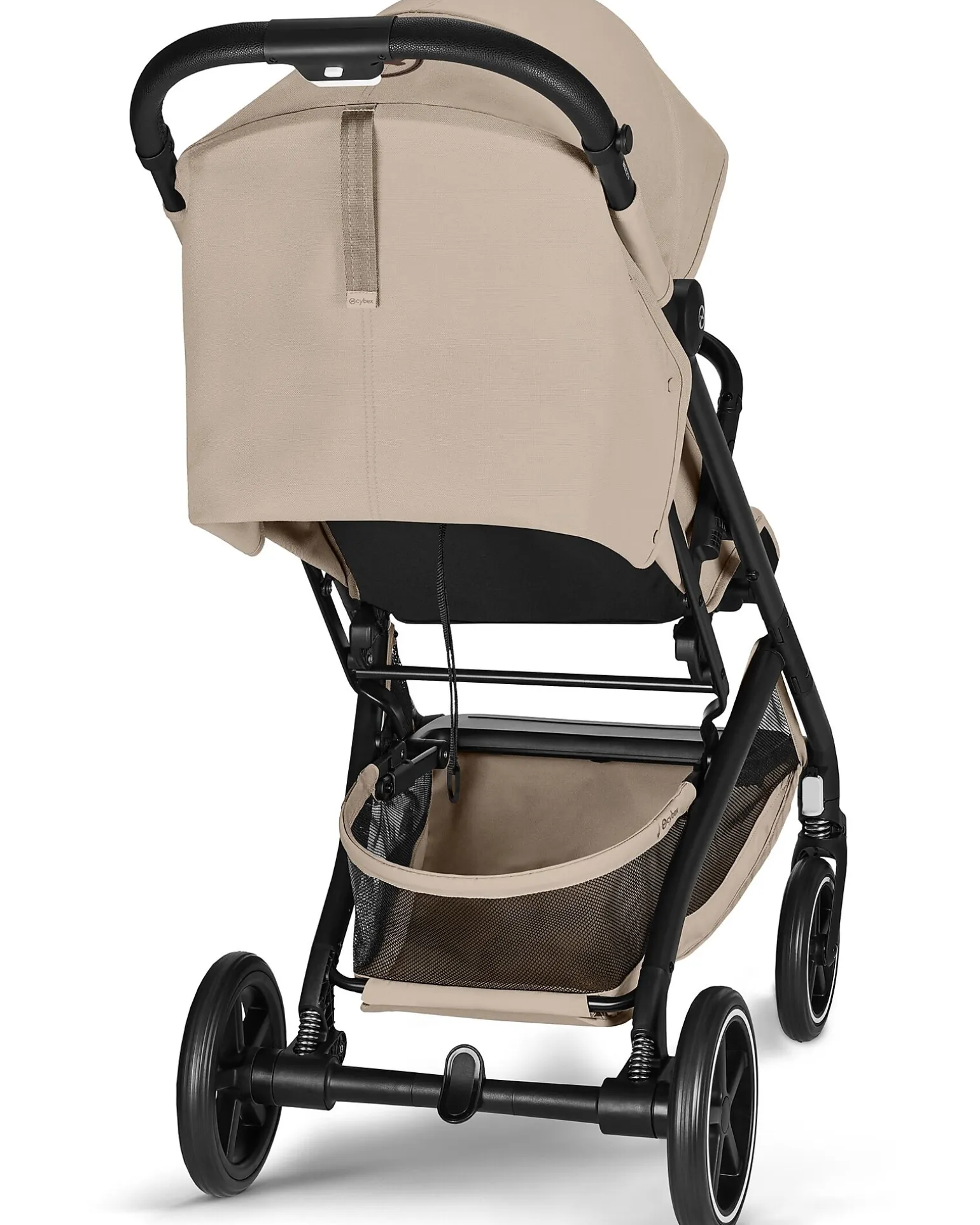 Passeggino Beezy - Almond Beige - Telaio Nero - Il più Compatto